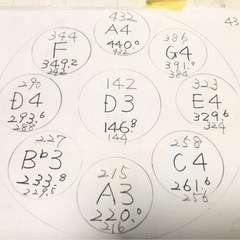 ハンドパン 56センチ 9音 A＝432Hzでチューニング Dマイナー