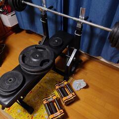 ベンチプレス重り60kg＋ダンベル10kg‪✕‬2個