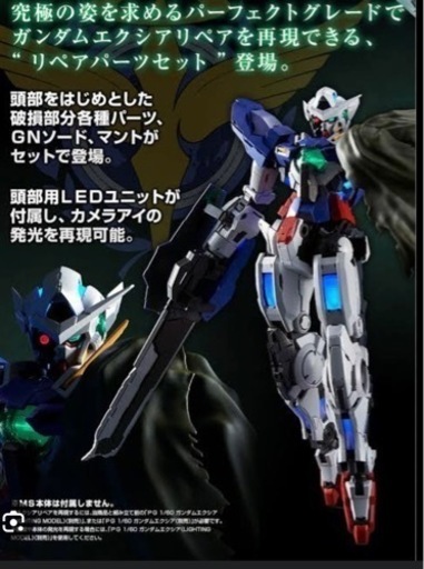 ガンプラPG エクシア本体リペアパーツ付き