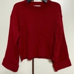 fiffs フィフス ニットセーター 赤の画像