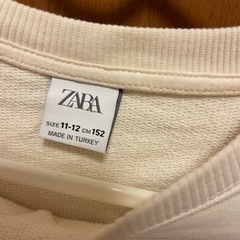 ▶︎ 152cm ZARA 長袖　重ね着風トップスの画像