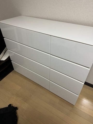 ニトリ購入白のチェスト