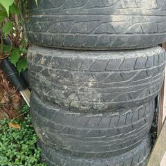 三菱パジェロ用　純正アルミタイヤセットの画像