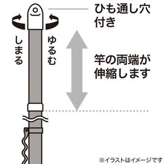 ニトリ物干し竿2本の画像