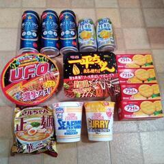 格安　極ゼロ　氷結ゼロ　カップ焼きそば、カップヌードル　他お菓子...