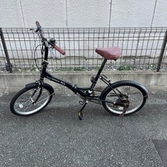 《近場なら配送します》折りたたみ自転車　20インチ　鍵付き