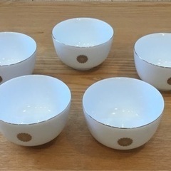 No.314　白磁湯呑揃