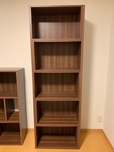 【引取り限定・別売り可】オシャレ・北欧家具 NOCE フリーラック（本棚・収納・キャビネット）セット BF6428&BF6316