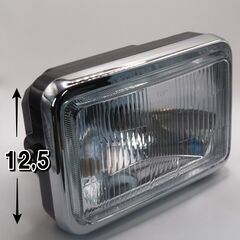 訳あり品　【見てから決めてください】２つ　角型　角目　ヘッドライト　　ポジション球付き　ガラスレンズ　H4BS　新品です！　の画像