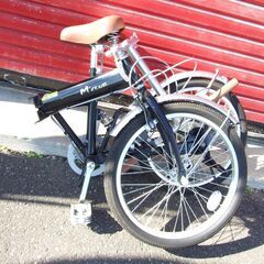 美品】前カゴ付き折りたたみ自転車（2023年購入大阪京橋駅・お引
