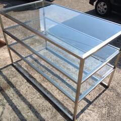 店舗什器　ガラス棚　ガラスショーケース　サイズW150cm×D8...