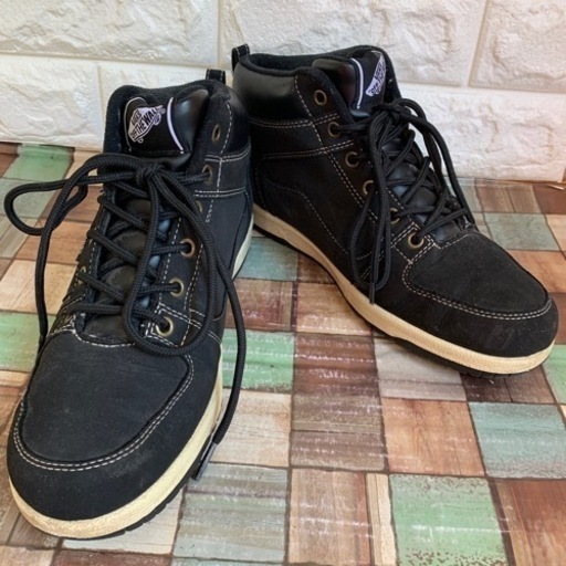 VANS バンズ ハイカット　スニーカー ブラック　黒色