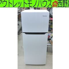 2ドア 冷蔵庫 120L 2018年製 ハイセンス HR-B1201 百四十Lクラス Hisense 白/ホワイト 札幌市 西区 西野店