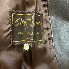 ジャケット　革　イタリア製　40 レディースの画像