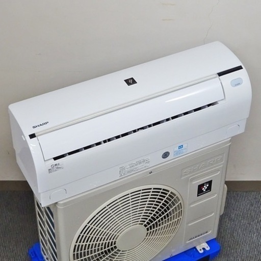 ?美品SHARPプラズマクラスタ-❗️設置工事込み、本体保証1年付き　　　　　[商品番号:043]