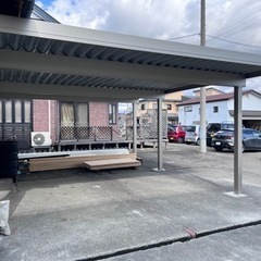 YKKカーポート 2台用5555ジーポートPro 250タイプ ホワイト