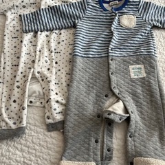 (やり取り中です)冬物ベビーロンパース　70・80・90 (6〜18ヶ月頃)の画像