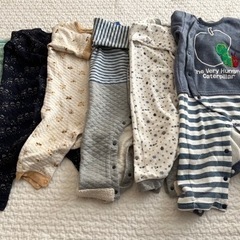 (やり取り中です)冬物ベビーロンパース　70・80・90 (6〜18ヶ月頃)の画像