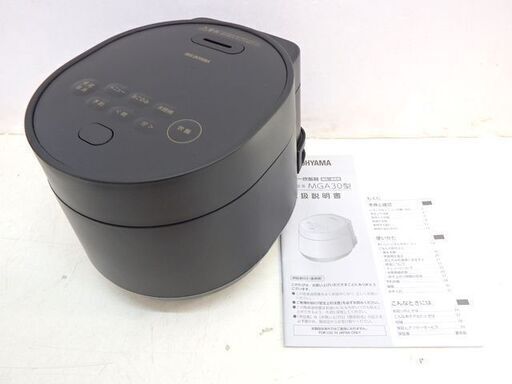 ★ 未使用品 / 新札幌 アイリスオーヤマ RC-MGA30-B ジャー炊飯器 2022年製 3合炊き / N0.2068 ★