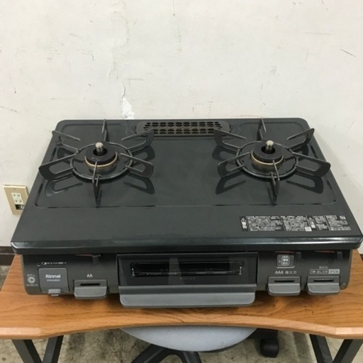 ☆値下げ☆K2310-970 リンナイ ガスコンロ RT64JH6S2-GR LPガス 2022年製 動作確認済み キズ汚れ有り 現状渡し