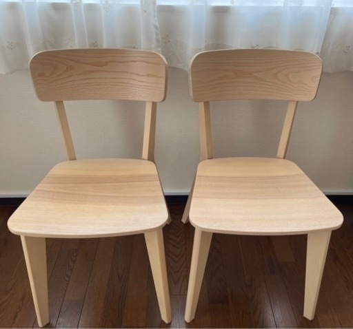 IKEA LISABO/リーサボー  チェア(アッシュ)2脚セット