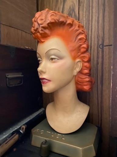 値下げしました。レトロ　アンティーク　ビンテージ　50’ 女性胸像