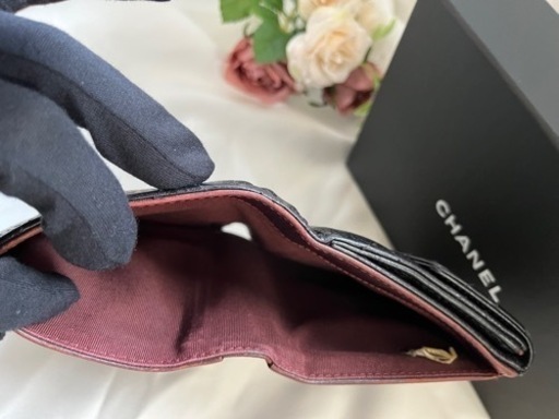 CHANEL 財布　マトラッセ　黒　箱　ギャランティーカード　保存袋　本物