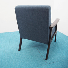 1人用布張りソファ 良品 (KA08)の画像