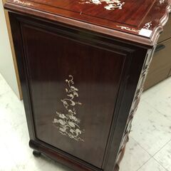 新入荷！！　アンティーク電話台　アンティーク収納棚　玄関収納ラック　 幅(W)345mm × 奥行(D)420mm × 高さ(H)810mmの画像