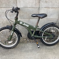 Jeep自転車カーキ16インチ（幼児〜）
