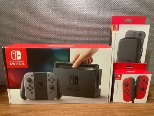 任天堂Switchセット (本体・ケース ・有線LANアダプタ・ソフト(スマブラ))