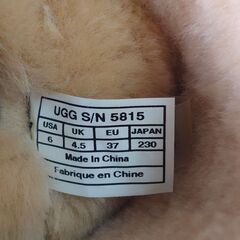 【激安】UGG　ムートンブーツ　ベージュ　23ｃｍ　商管-1076の画像
