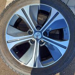送料無料(函館市から40km圏内)日産リーフ17インチ純正ホイールタイヤ付き4本セットの画像