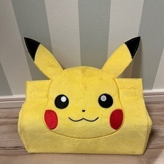 ポケモン　ピカチュー　ティッシュボックスカバー　コダックおまけ付きの画像