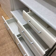 ★ジモティ割あり★  食器棚  W121×D46×H201 クリーニング済み SJ3764