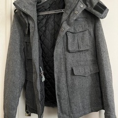 まとめ買いがお得！！ツイードコート　メンズ　Mサイズ　グレー