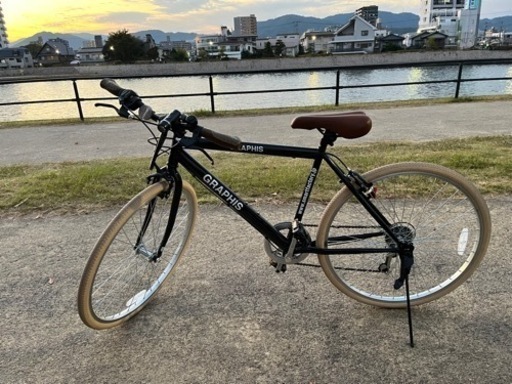 クロスバイク自転車6段変速26インチ　試用期間1月未満　11月5日までに引き取り可能な方優先でお願いします。