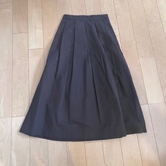 GU タフタフレアミディスカートS ロングスカート