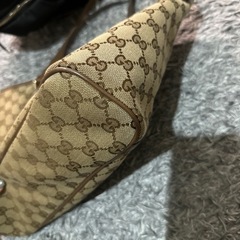 GUCCI トートバッグ　キャンバス　中古の画像