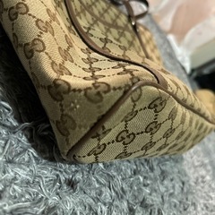 GUCCI トートバッグ　キャンバス　中古の画像