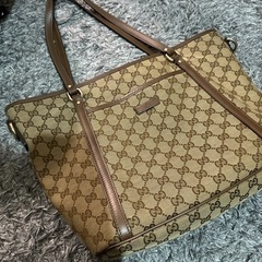 GUCCI トートバッグ　キャンバス　中古