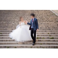 ♥️低身長さんオススメ ウエディングドレスの画像