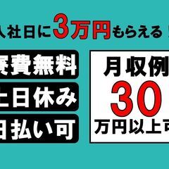 　お金なし・家なし可　自動車部品の組付け・検査