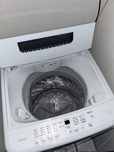 【1年使用】アイリスオーヤマ 洗濯機 容量 5kg 全自動 風乾燥 お急ぎコース 部屋干しモード 予約タイマー付 一人暮らし