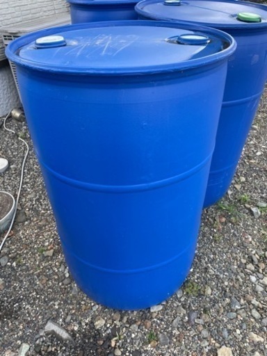 200ℓポリドラム缶プラスチック雨水タンク、貯水タンク (いー