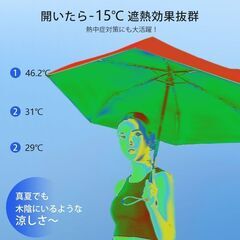 【新品・未使用】完全遮光 ワンタッチ折りたたみ傘の画像