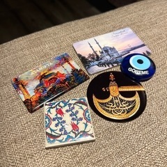【無料】【あげます】トルコ イスタンブール カッパドキア アヤソフィア お土産マグネットセットの画像