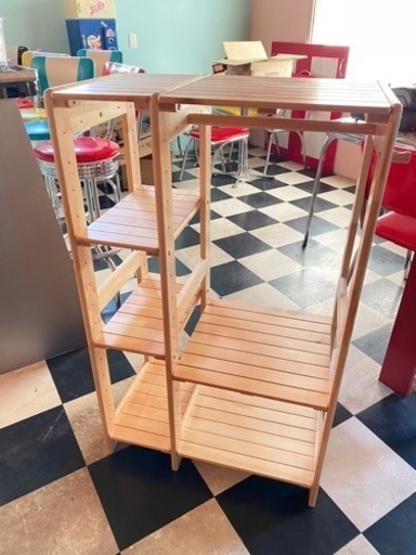 美品 ラック 棚 収納 リビングでも使えるラック