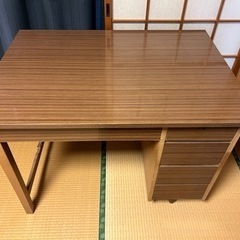 木製机　引き出し付
