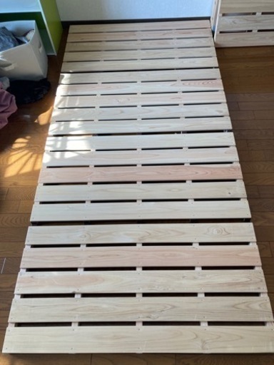 （取引予定有り）紀州ひのきや　すのこマットシングル×2【1つでも取引可】